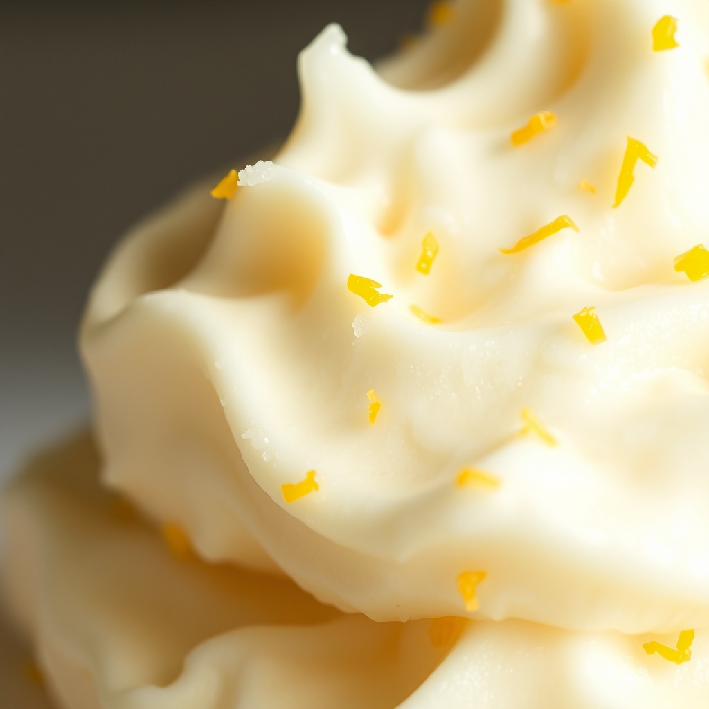 Lemon Ricotta — macro texture