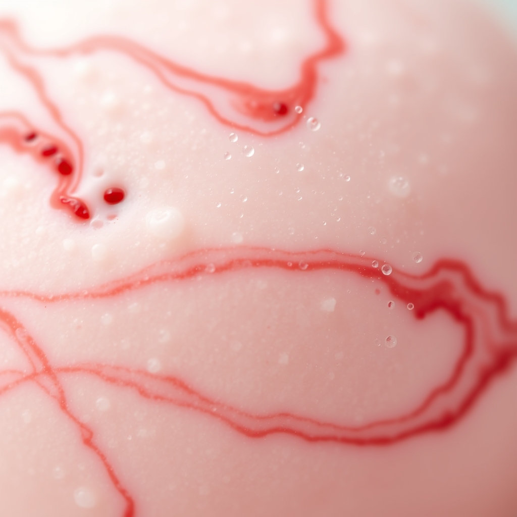 Strawberry Ricotta — macro texture